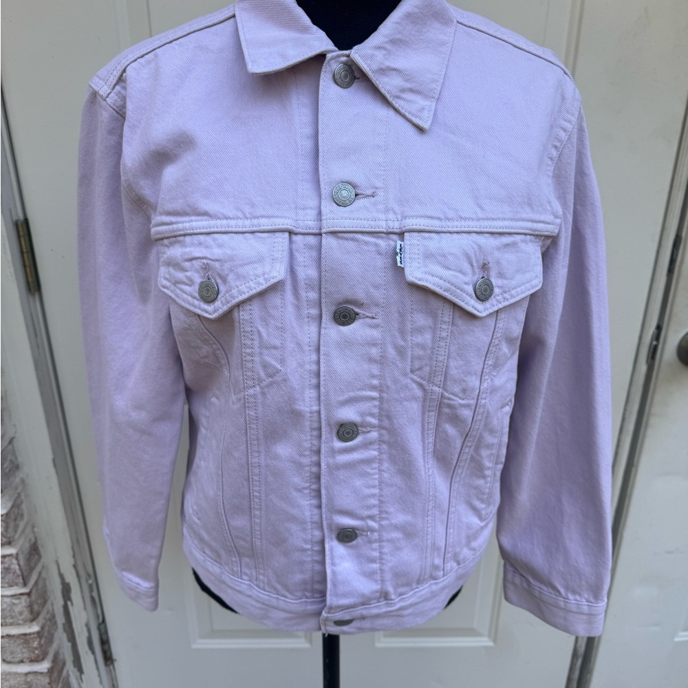Levi's, Long Sleeve, Denim Jacket, Lavender, Size Small